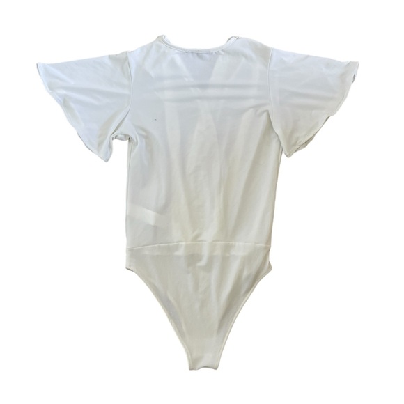 White Zara Bodysuit Blouse - Picture 4 of 6